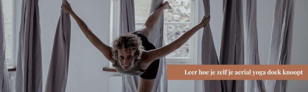 aerial yoga doek knopen